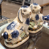 Danny's Fine Porcelain Home Decor Danny's Fine Porcelain Staffordshire Bunny Hares- Blue - Pair