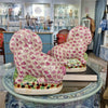 Danny's Fine Porcelain Home Decor Danny's Fine Porcelain Staffordshire Bunny Hares – Pink Fishnet (Pair)