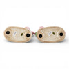 Danny's Fine Porcelain Home Decor Danny's Fine Porcelain Staffordshire Bunny Hares – Pink Fishnet (Pair)