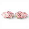 Danny's Fine Porcelain Home Decor Danny's Fine Porcelain Staffordshire Bunny Hares – Pink Fishnet (Pair)