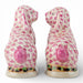 Danny's Fine Porcelain Home Decor Danny's Fine Porcelain Staffordshire Bunny Hares – Pink Fishnet (Pair)