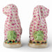 Danny's Fine Porcelain Home Decor Danny's Fine Porcelain Staffordshire Bunny Hares – Pink Fishnet (Pair)