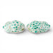 Danny's Fine Porcelain Home Decor Danny's Fine Porcelain Staffordshire Bunny Hares – Teal Fishnet (Pair)