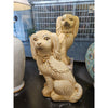 Danny's Fine Porcelain Home Decor Danny's Fine Porcelain Staffordshire Dog with Gold Chain-Antique Creme-Pair