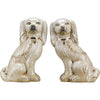 Danny's Fine Porcelain Home Decor Danny's Fine Porcelain Staffordshire Dog with Gold Chain-Antique Creme-Pair