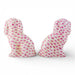 Danny's Fine Porcelain Home Decor Danny's Fine Porcelain Staffordshire Dogs – Pink Fishnet (Special Edition)
