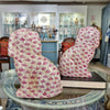 Danny's Fine Porcelain Home Decor Danny's Fine Porcelain Staffordshire Dogs – Pink Fishnet (Special Edition)