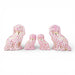 Danny's Fine Porcelain Home Decor Danny's Fine Porcelain Staffordshire Dogs – Pink Fishnet (Special Edition)