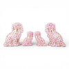 Danny's Fine Porcelain Home Decor Danny's Fine Porcelain Staffordshire Dogs – Pink Fishnet (Special Edition)