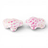 Danny's Fine Porcelain Home Decor Danny's Fine Porcelain Staffordshire Dogs – Pink Fishnet (Special Edition)