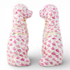 Danny's Fine Porcelain Home Decor Danny's Fine Porcelain Staffordshire Dogs – Pink Fishnet (Special Edition)