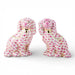 Danny's Fine Porcelain Home Decor Danny's Fine Porcelain Staffordshire Dogs – Pink Fishnet (Special Edition)