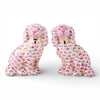 Danny's Fine Porcelain Home Decor Danny's Fine Porcelain Staffordshire Dogs – Pink Fishnet (Special Edition)