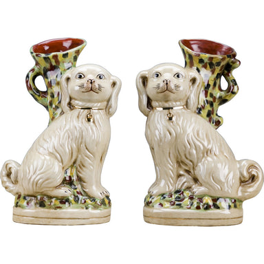 Danny's Fine Porcelain Home Decor Danny's Fine Porcelain Staffordshire Dogs Repro Pitcher-Pair 41190