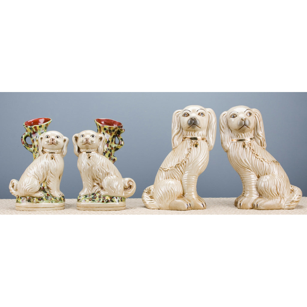 Danny's Fine Porcelain Home Decor Danny's Fine Porcelain Staffordshire Dogs Repro Pitcher-Pair 41190