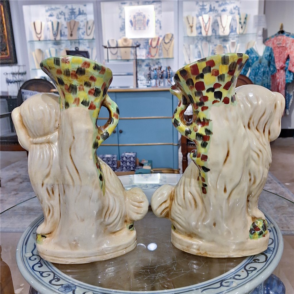 Danny's Fine Porcelain Home Decor Danny's Fine Porcelain Staffordshire Dogs Repro Pitcher-Pair 41190