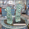 Danny's Fine Porcelain Home Decor Danny's Fine Porcelain Staffordshire Dogs – Teal Fishnet (Special Edition)