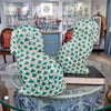 Danny's Fine Porcelain Home Decor Danny's Fine Porcelain Staffordshire Dogs – Teal Fishnet (Special Edition)