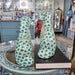 Danny's Fine Porcelain Home Decor Danny's Fine Porcelain Staffordshire Dogs – Teal Fishnet (Special Edition)