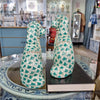 Danny's Fine Porcelain Home Decor Danny's Fine Porcelain Staffordshire Dogs – Teal Fishnet (Special Edition)