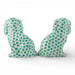 Danny's Fine Porcelain Home Decor Danny's Fine Porcelain Staffordshire Dogs – Teal Fishnet (Special Edition)