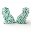 Danny's Fine Porcelain Home Decor Danny's Fine Porcelain Staffordshire Dogs – Teal Fishnet (Special Edition)