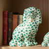 Danny's Fine Porcelain Home Decor Danny's Fine Porcelain Staffordshire Dogs – Teal Fishnet (Special Edition)