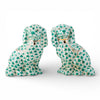 Danny's Fine Porcelain Home Decor Danny's Fine Porcelain Staffordshire Dogs – Teal Fishnet (Special Edition)