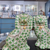 Danny's Fine Porcelain Home Decor Danny's Fine Porcelain Staffordshire Small Dog - Green Fishnet (Min 2 Pairs)