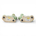 Danny's Fine Porcelain Home Decor Danny's Fine Porcelain Staffordshire Small Dog - Green Fishnet (Min 2 Pairs)