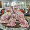 Danny's Fine Porcelain Home Decor Danny's Fine Porcelain Staffordshire Small Dog - Pink Fishnet (Min 2 Pairs)