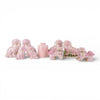 Danny's Fine Porcelain Home Decor Danny's Fine Porcelain Staffordshire Small Dog - Pink Fishnet (Min 2 Pairs)