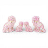 Danny's Fine Porcelain Home Decor Danny's Fine Porcelain Staffordshire Small Dog - Pink Fishnet (Min 2 Pairs)