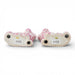 Danny's Fine Porcelain Home Decor Danny's Fine Porcelain Staffordshire Small Dog - Pink Fishnet (Min 2 Pairs)