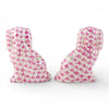 Danny's Fine Porcelain Home Decor Danny's Fine Porcelain Staffordshire Small Dog - Pink Fishnet (Min 2 Pairs)