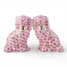 Danny's Fine Porcelain Home Decor Danny's Fine Porcelain Staffordshire Small Dog - Pink Fishnet (Min 2 Pairs)
