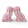 Danny's Fine Porcelain Home Decor Danny's Fine Porcelain Staffordshire Small Dog - Pink Fishnet (Min 2 Pairs)