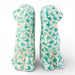 Danny's Fine Porcelain Home Decor Danny's Fine Porcelain Staffordshire Small Dog - Teal Fishnet (Min 2 Pairs)
