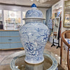 Danny's Fine Porcelain Home Decor Danny's Fine Porcelain Temple Jar Blue And White Flower 51114