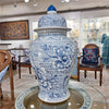 Danny's Fine Porcelain Home Decor Danny's Fine Porcelain Temple Jar Blue And White Flower 51114
