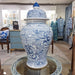 Danny's Fine Porcelain Home Decor Danny's Fine Porcelain Temple Jar Blue And White Flower 51114