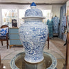 Danny's Fine Porcelain Home Decor Danny's Fine Porcelain Temple Jar Blue And White Flower 51114