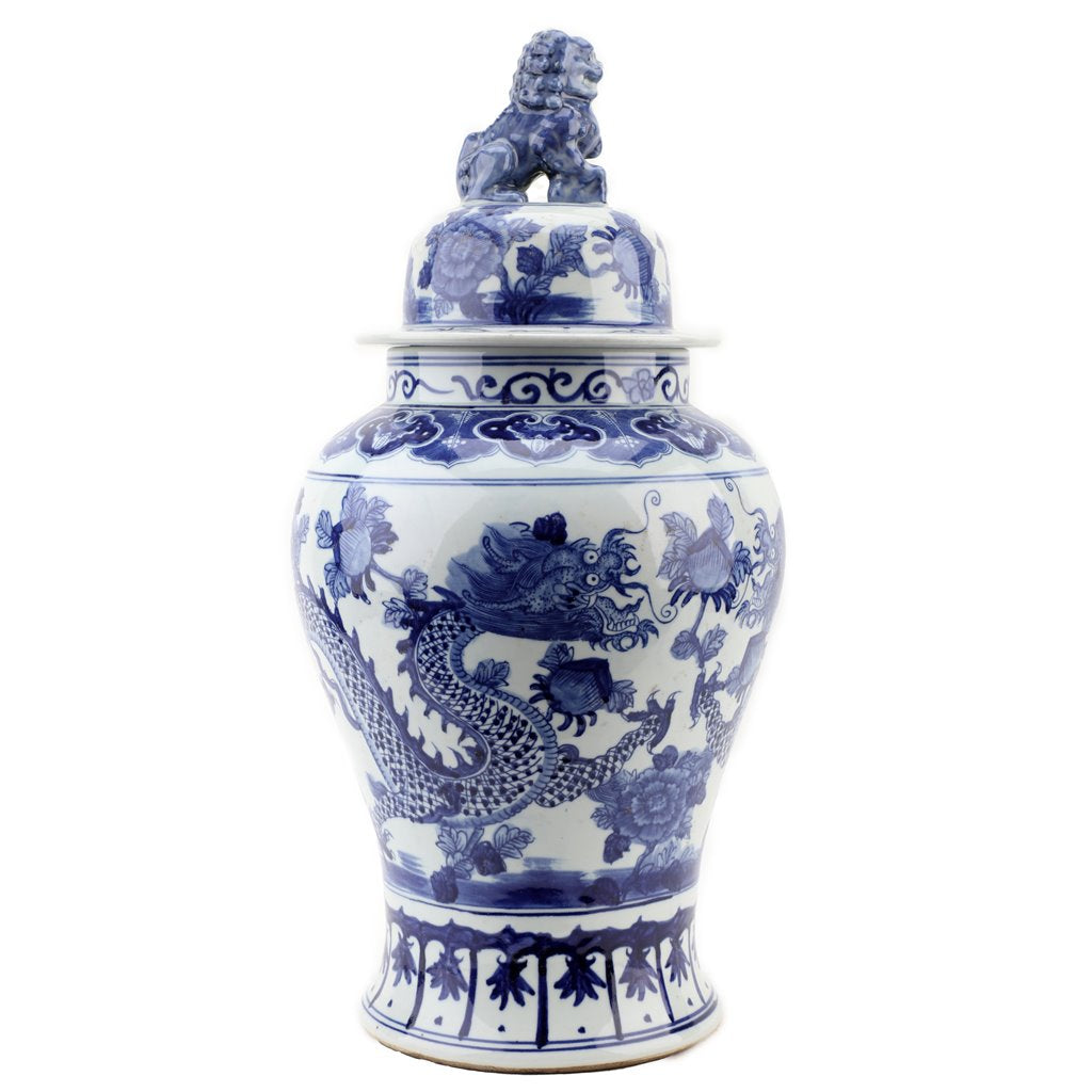 Danny's Fine Porcelain Home Decor Danny's Fine Porcelain Temple Jar - Dragons 50807