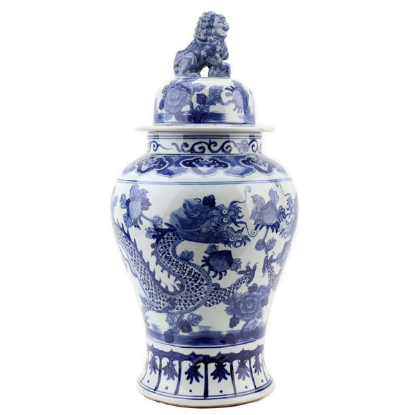 Danny's Fine Porcelain Home Decor Danny's Fine Porcelain Temple Jar - Dragons 50807