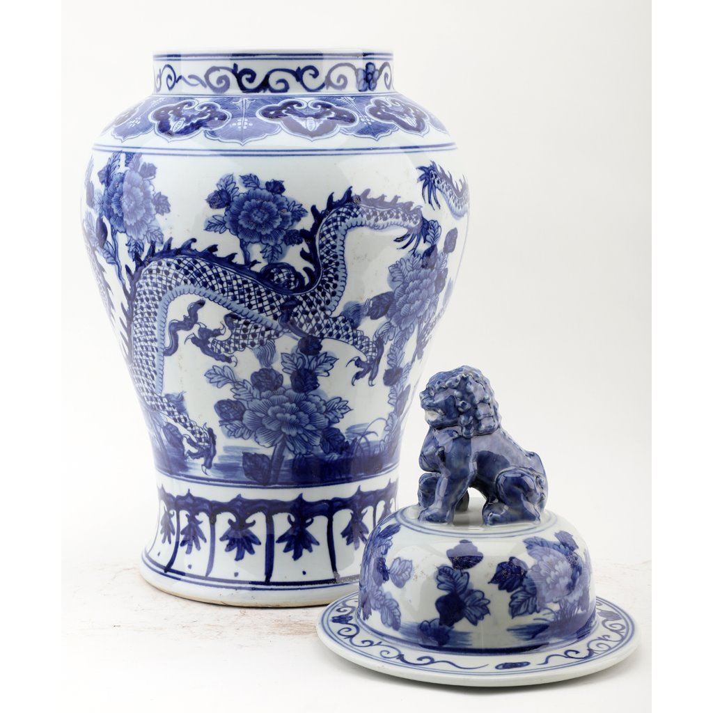 Danny's Fine Porcelain Home Decor Danny's Fine Porcelain Temple Jar - Dragons 50807
