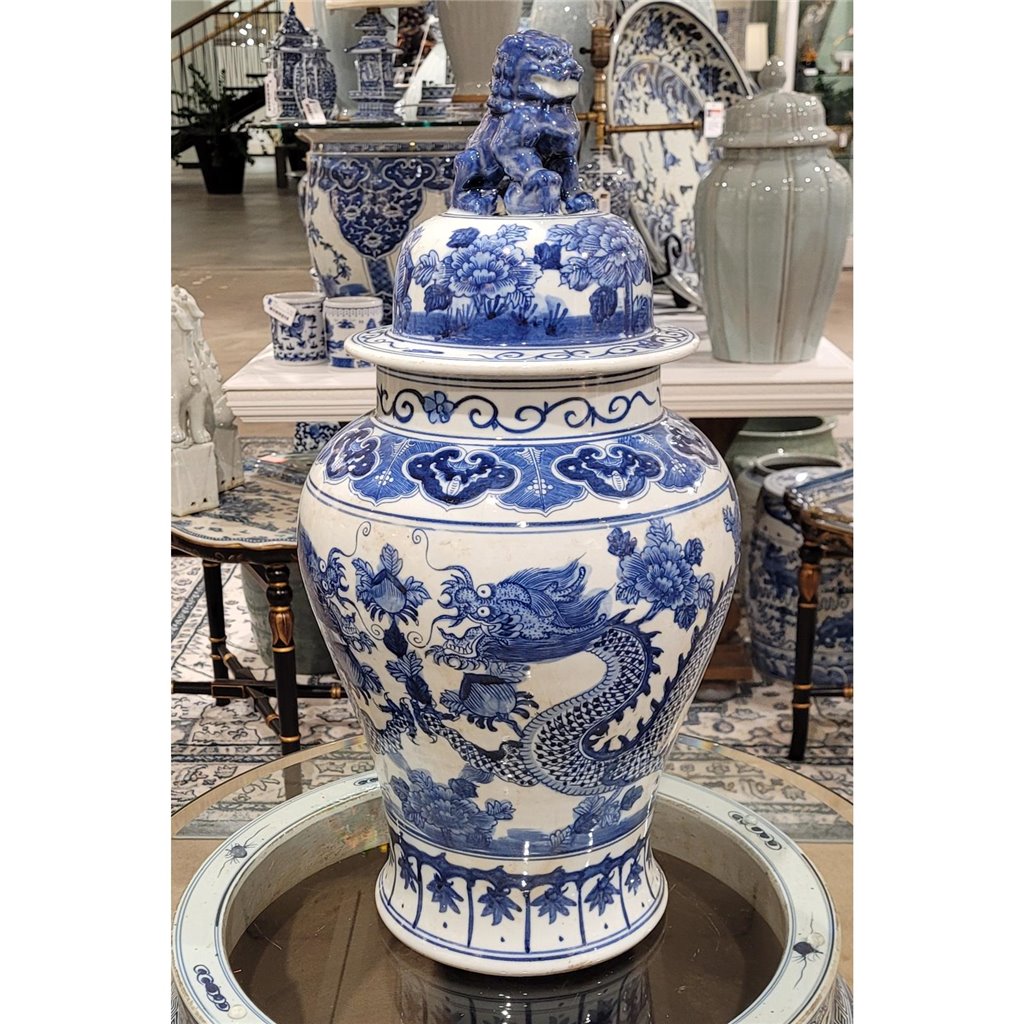 Danny's Fine Porcelain Home Decor Danny's Fine Porcelain Temple Jar - Dragons 50807