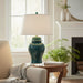 Danny's Fine Porcelain Home Decor Danny's Fine Porcelain Temple Jar Lamp - Peacock Green[2-847-19] Elegant Peacock Green Porcelain