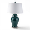 Danny's Fine Porcelain Home Decor Danny's Fine Porcelain Temple Jar Lamp - Peacock Green[2-847-19] Elegant Peacock Green Porcelain