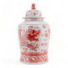 Danny's Fine Porcelain Home Decor Danny's Fine Porcelain Temple Jar Light Red Dragon 51125