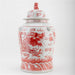 Danny's Fine Porcelain Home Decor Danny's Fine Porcelain Temple Jar Light Red Dragon 51125